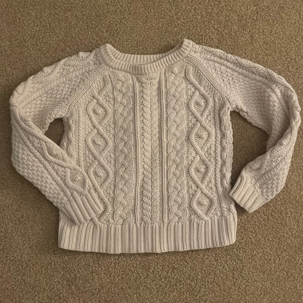 Cable knit sweater